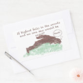 Sticker Rectangulaire Grand pied (Enveloppe)