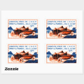 Sticker Rectangulaire Grand Prix automobile de 1913 (Feuille)