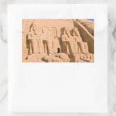Sticker Rectangulaire Grand Temple d'Abou Simbel - Ramses II - Egypte (Sac)
