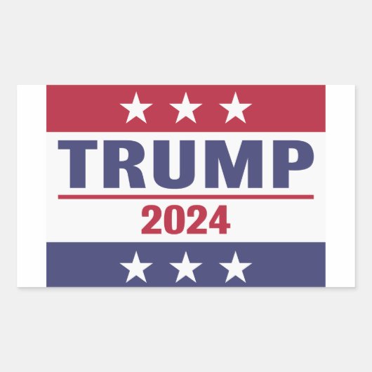 Sticker Rectangulaire Grand Trump 2024 (Devant)