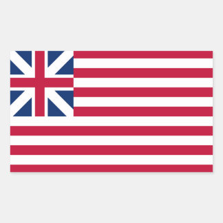Sticker Rectangulaire Grand Union, 1ère États-Unis Drapeau des colonies