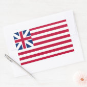 Sticker Rectangulaire Grand Union, 1ère États-Unis Drapeau des colonies (Enveloppe)