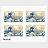 Sticker Rectangulaire Grande vague (Feuille)