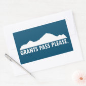 Sticker Rectangulaire Grants Pass Oregon S'il vous plaît (Enveloppe)