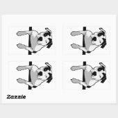 Sticker Rectangulaire Graphique à bille en T Pit Bull (Feuille)