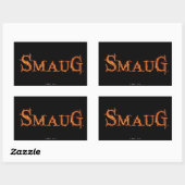 Sticker Rectangulaire Graphique de nom SMAUG™ (Feuille)
