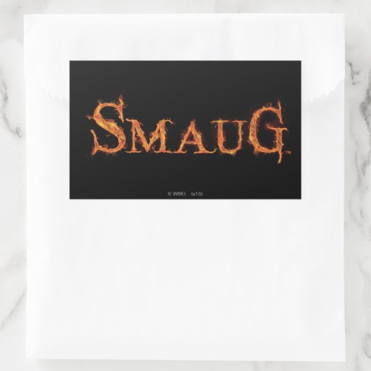 Sticker Rectangulaire Graphique de nom SMAUG™ (Sac)