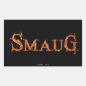 Sticker Rectangulaire Graphique de nom SMAUG™ (Devant)