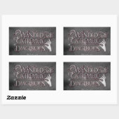 Sticker Rectangulaire Graphique Débordé Et Extrêmement Dangereux - Blanc (Feuille)