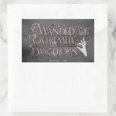 Sticker Rectangulaire Graphique Débordé Et Extrêmement Dangereux - Blanc (Sac)