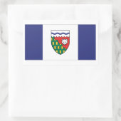 Sticker Rectangulaire Graphique des drapeaux des Territoires du Nord-Oue (Sac)