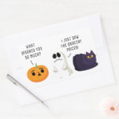 Sticker Rectangulaire Graphique d'inflation drôle pour Halloween et Than (Enveloppe)