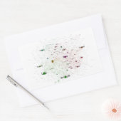 Sticker Rectangulaire Graphique d'influence Langues de programmation (Enveloppe)