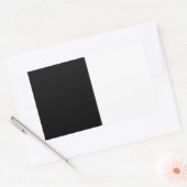 Sticker Rectangulaire Graphique noir et blanc demi et demi-graphique (Enveloppe)