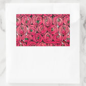 Sticker Rectangulaire Graphique rose Art Nouveau Rennie Macintosh (Sac)