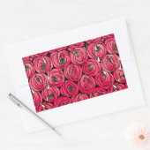 Sticker Rectangulaire Graphique rose Art Nouveau Rennie Macintosh (Enveloppe)