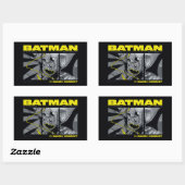 Sticker Rectangulaire Graphique triptyque de la bande dessinée de Batman (Feuille)