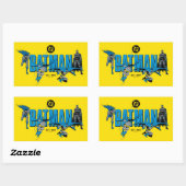 Sticker Rectangulaire Graphisme Batman Légendes Pour Toujours (Feuille)