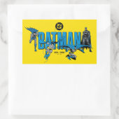 Sticker Rectangulaire Graphisme Batman Légendes Pour Toujours (Sac)