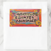 Sticker Rectangulaire Gratitude LuckyPen (Sac)