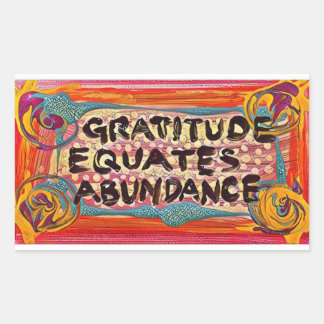 Sticker Rectangulaire Gratitude LuckyPen