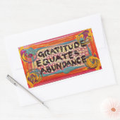 Sticker Rectangulaire Gratitude LuckyPen (Enveloppe)