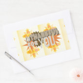 Sticker Rectangulaire Gratitude profonde : "Merci pour vous" avec amour, (Enveloppe)