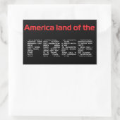 STICKER RECTANGULAIRE "GRATUIT" (Sac)