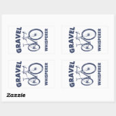 Sticker Rectangulaire Gravel Whisperer (Feuille)