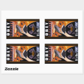 Sticker Rectangulaire Gravité d'Obey (Feuille)