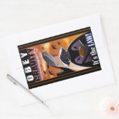 Sticker Rectangulaire Gravité d'Obey (Enveloppe)