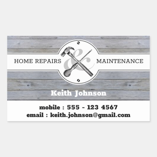 Sticker Rectangulaire Gray Gris professionnel Grain Manufacture (Devant)