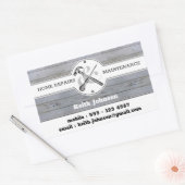 Sticker Rectangulaire Gray Gris professionnel Grain Manufacture (Enveloppe)