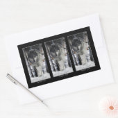 Sticker Rectangulaire GRAY PACK WOLF Wildlife Supporter Artwork (Enveloppe)