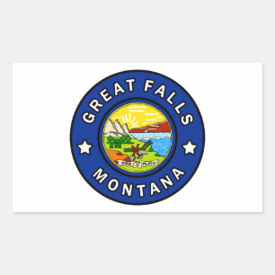Sticker Rectangulaire Great Falls Montana