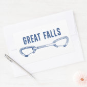 Sticker Rectangulaire Great Falls Virginia Rock Escalade Quickdraw (Enveloppe)