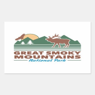 Sticker Rectangulaire Great Smoky Mountains