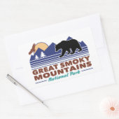 Sticker Rectangulaire Great Smoky Mountains (Enveloppe)