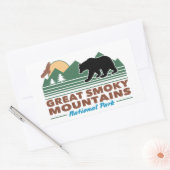 Sticker Rectangulaire Great Smoky Mountains (Enveloppe)