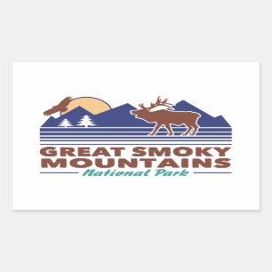Sticker Rectangulaire Great Smoky Mountains