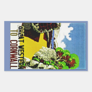 Sticker Rectangulaire Great Western to Cornwall