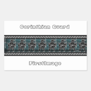 Sticker Rectangulaire Grec Black