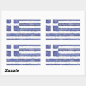 Sticker Rectangulaire Grèce (Feuille)