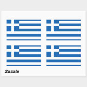 Sticker Rectangulaire Grèce (Feuille)