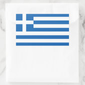 Sticker Rectangulaire Grèce - Drapeau national grec (Sac)