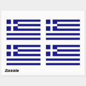 STICKER RECTANGULAIRE GREECE (Feuille)