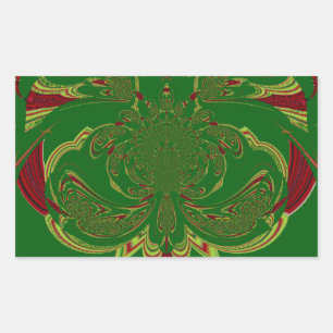 Sticker Rectangulaire Green Crown