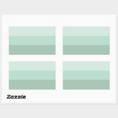 Sticker Rectangulaire Green ombre (Feuille)