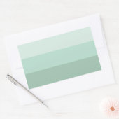 Sticker Rectangulaire Green ombre (Enveloppe)