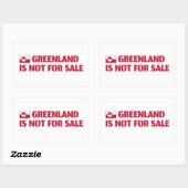 Sticker Rectangulaire Greenland is not for sale! (Feuille)